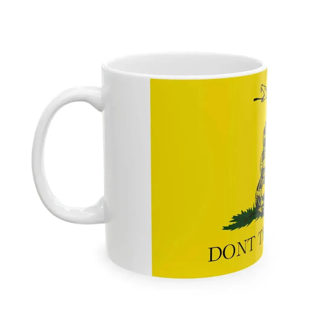 Gadsden flag (United States) White Coffee Mug - Go Mug Yourself