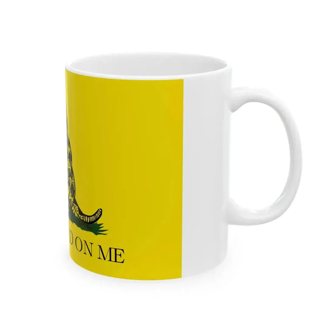 Gadsden flag (United States) White Coffee Mug - Go Mug Yourself