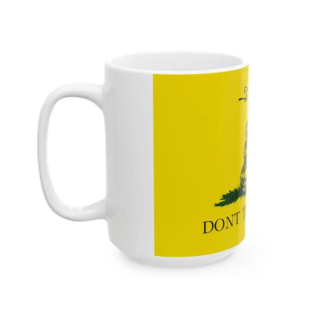 Gadsden flag (United States) White Coffee Mug - Go Mug Yourself