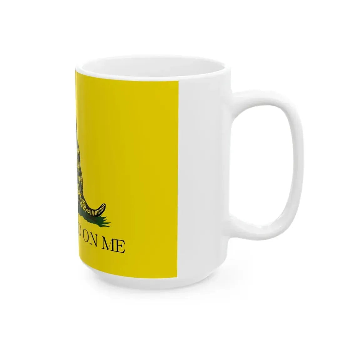 Gadsden flag (United States) White Coffee Mug - Go Mug Yourself