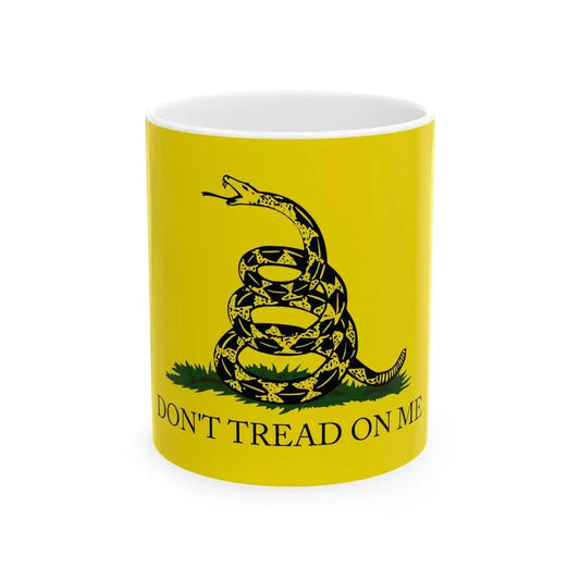 Gadsden flag with apostrophe (United States) White Coffee Mug 11oz - Go Mug Yourself