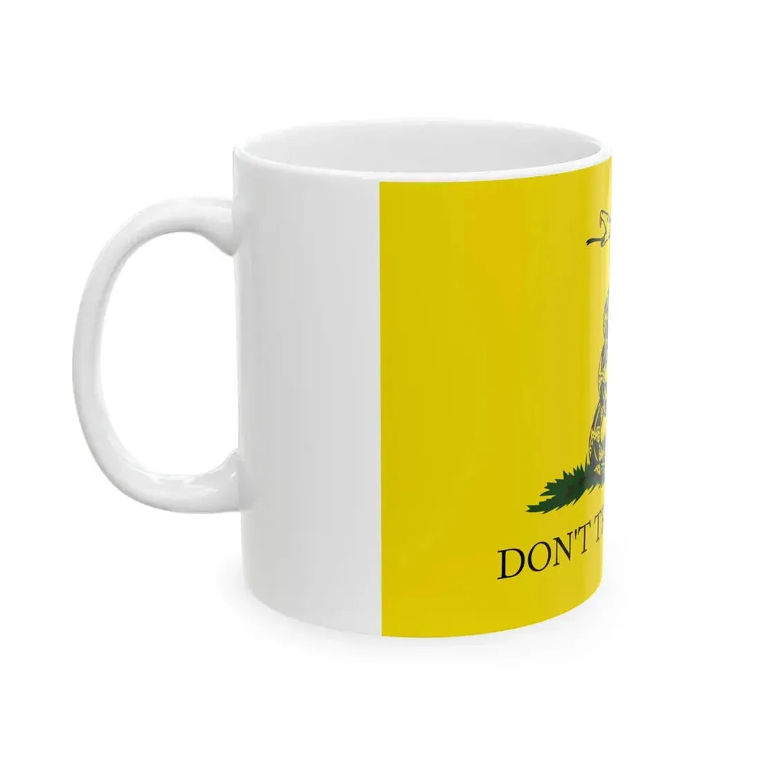 Gadsden flag with apostrophe (United States) White Coffee Mug - Go Mug Yourself