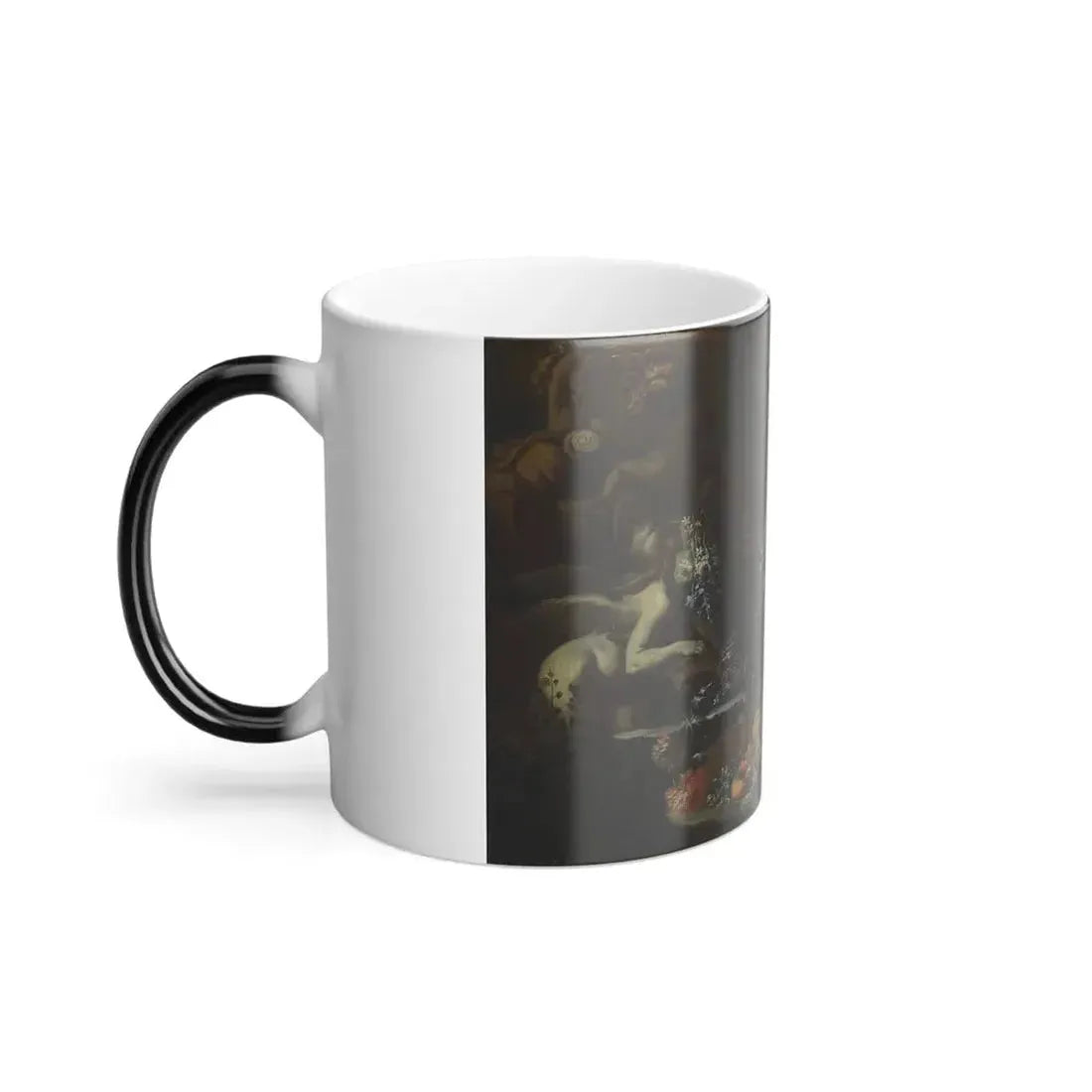 Gaetano Cusati (%3f-1720) Still Life with Flowers and Fruits - Oil on Canvas - Color Changing Mug 11oz - Go Mug Yourself