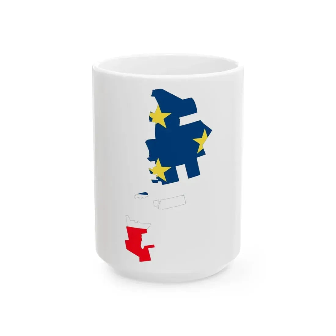 Gagauzia-Flagmap (Moldova) White Coffee Mug 15oz - Go Mug Yourself