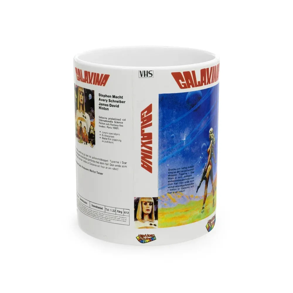 GALAXINA HEM VIDEO FILM (VHS COVER) - White Coffee Mug 11oz - Go Mug Yourself