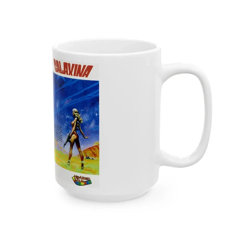 GALAXINA HEM VIDEO FILM (VHS COVER) - White Coffee Mug - Go Mug Yourself