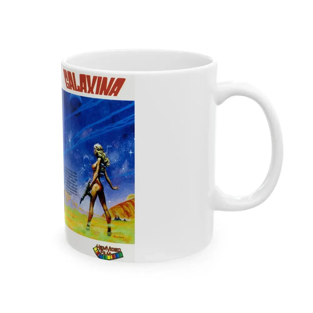 GALAXINA HEM VIDEO FILM (VHS COVER) - White Coffee Mug - Go Mug Yourself