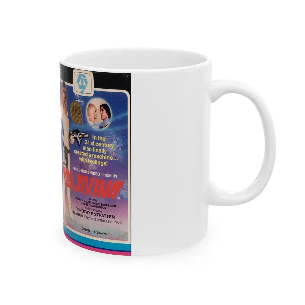 GALAXINA MANSON INTERNATIONAL (VHS COVER) - White Coffee Mug - Go Mug Yourself