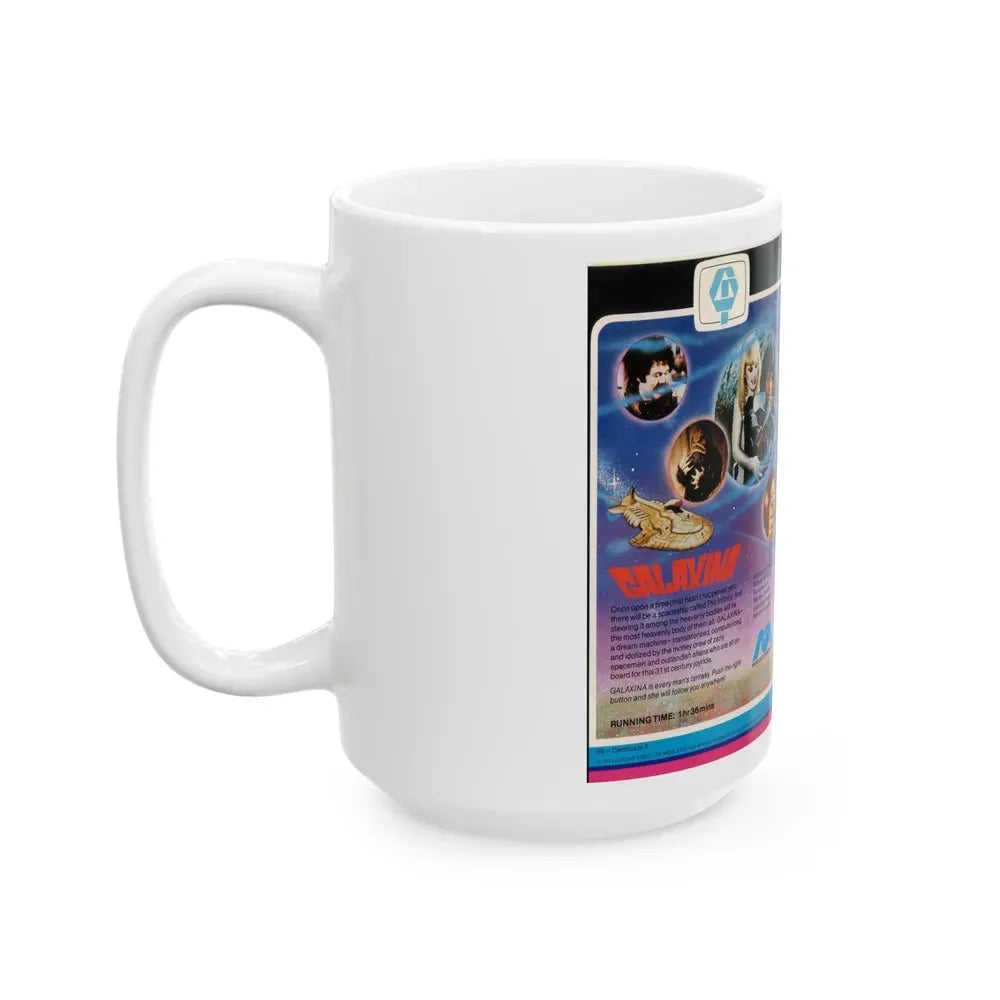 GALAXINA (VHS COVER) - White Coffee Mug - Go Mug Yourself