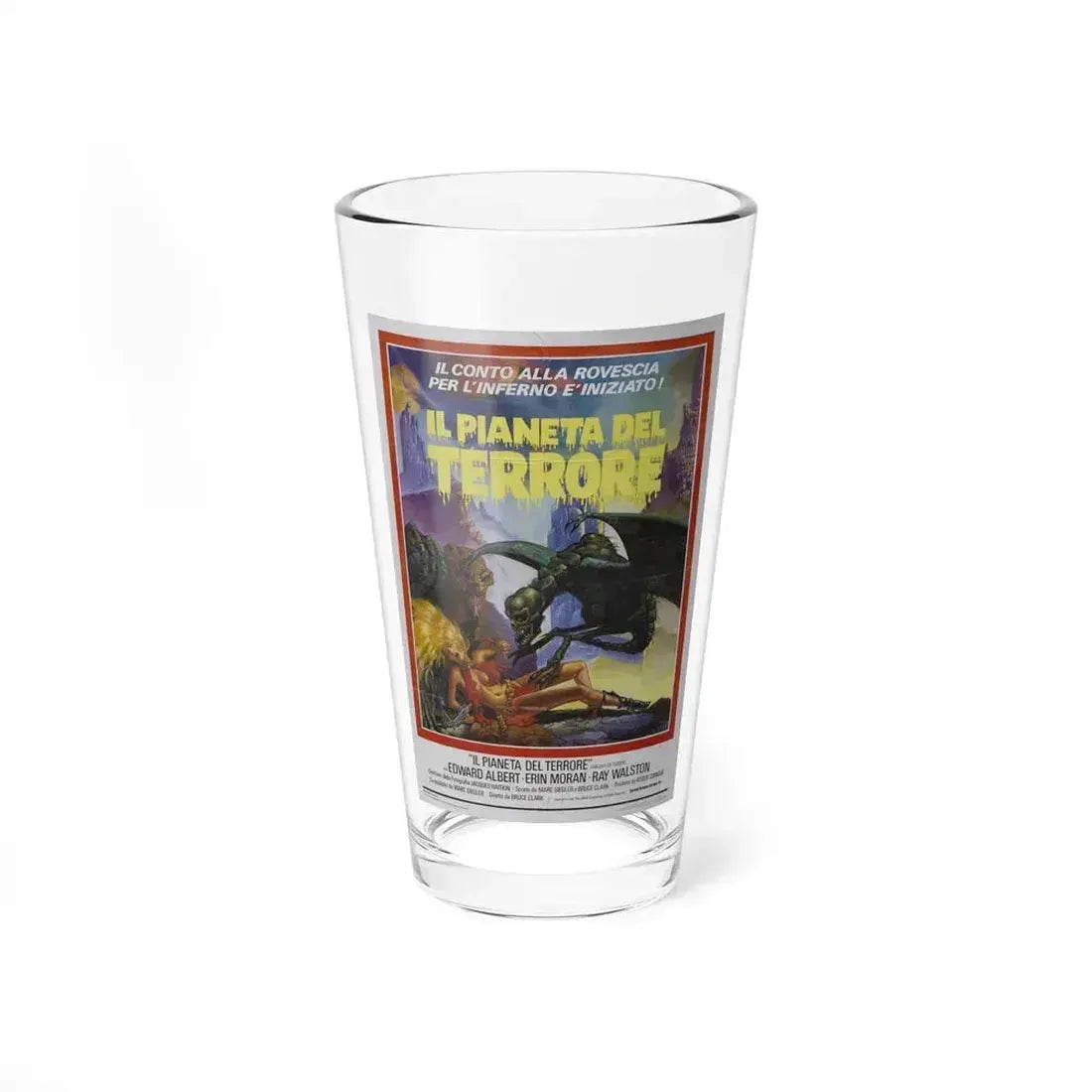 GALAXY OF TERROR (ITALIAN) 1981 Movie Poster - Pint Glass 16oz 16oz - Go Mug Yourself