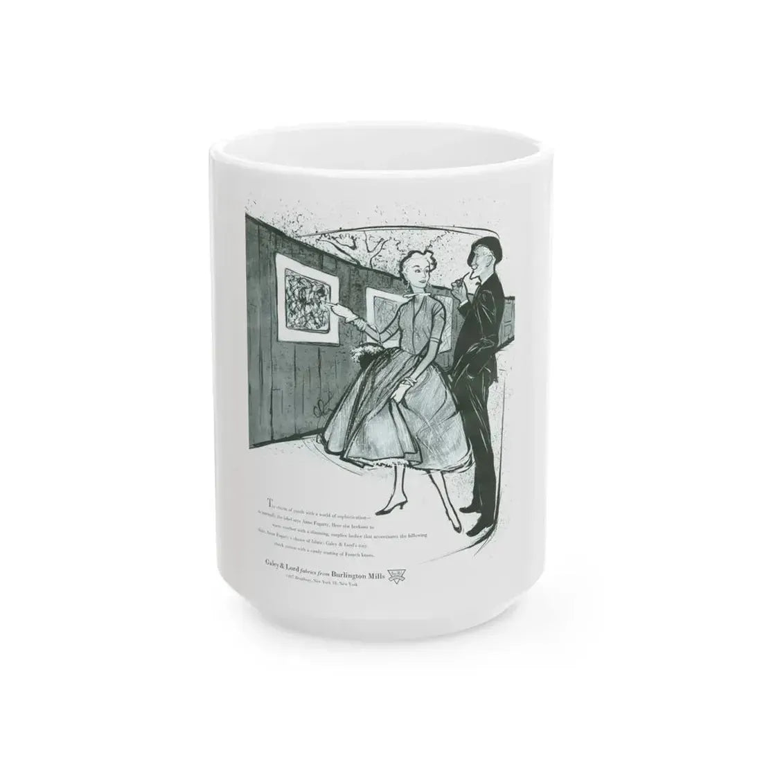 Galey & Lord, 1954 - White Coffee Mug 15oz - Go Mug Yourself