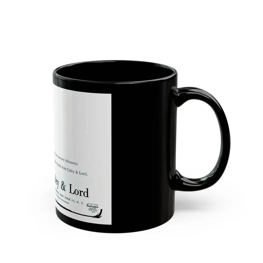 Galey & Lord, 1959 - Black Coffee Mug - Go Mug Yourself