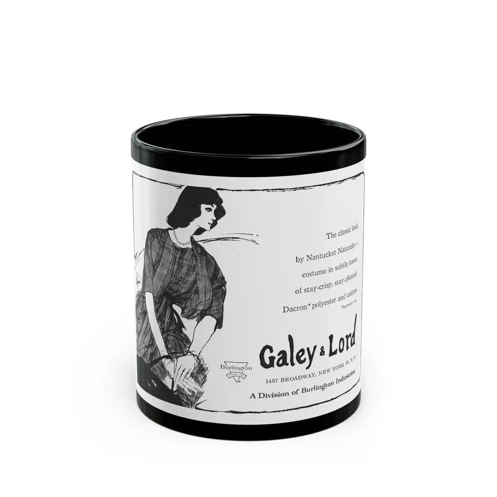 Galey & Lord, 1962 - Black Coffee Mug 11oz - Go Mug Yourself