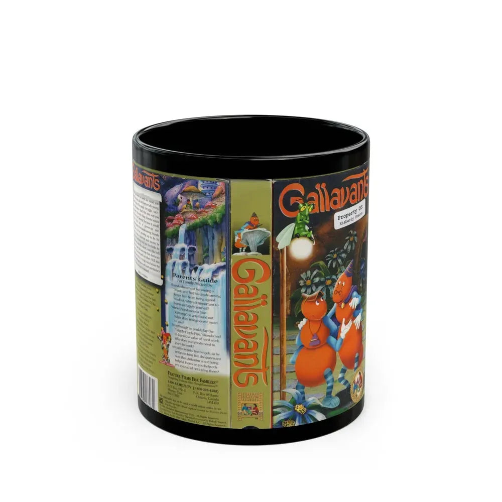GALLAVANTS (VHS COVER) - Black Coffee Mug 11oz - Go Mug Yourself