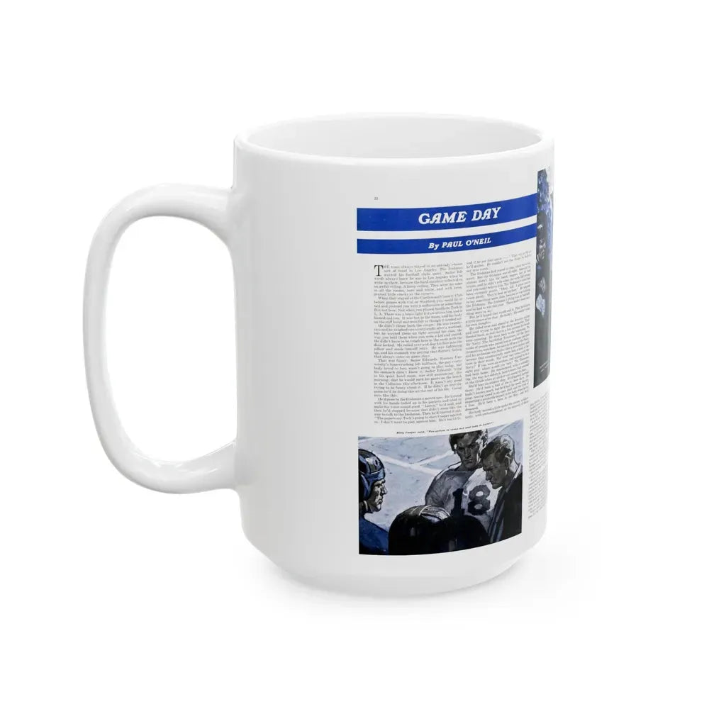 Game Day, Saturday Evening Post, December 9, 1939 - White Coffee Mug - Go Mug Yourself