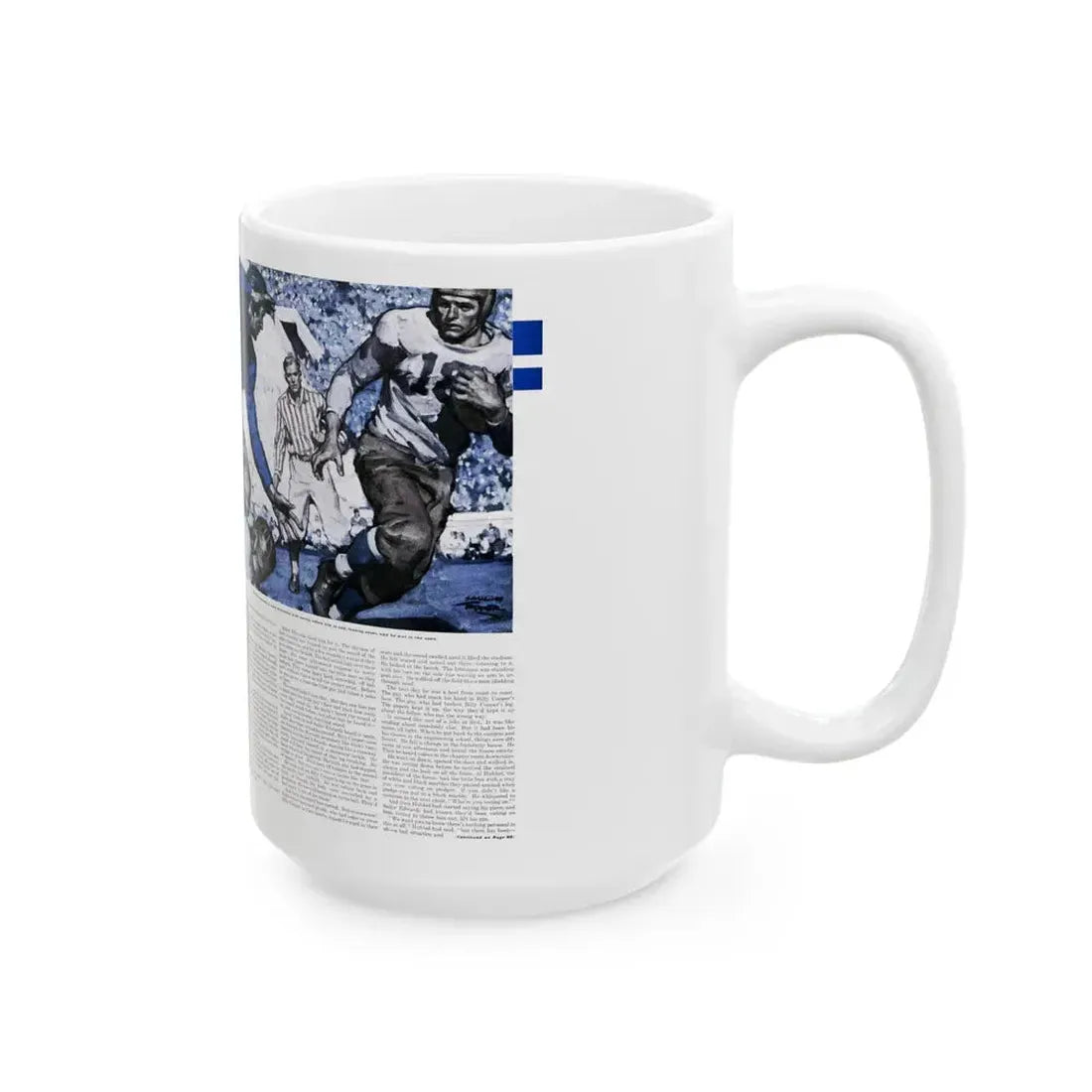 Game Day, Saturday Evening Post, December 9, 1939 - White Coffee Mug - Go Mug Yourself