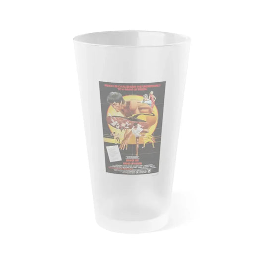 GAME OF DEATH 1978 Movie Poster - Frosted Pint Glass 16oz 16oz Frosted - Go Mug Yourself