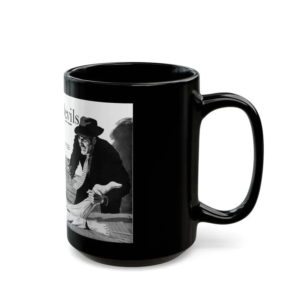 Game of Devils, Adam magazine, February 1961 - Black Coffee Mug - Go Mug Yourself