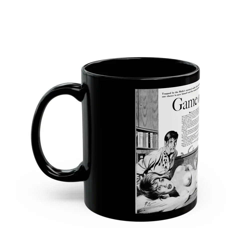 Game of Devils, Adam magazine, February 1961 - Black Coffee Mug - Go Mug Yourself