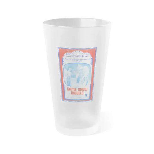 GAME SHOW MODELS 1977 Movie Poster - Frosted Pint Glass 16oz 16oz Frosted - Go Mug Yourself