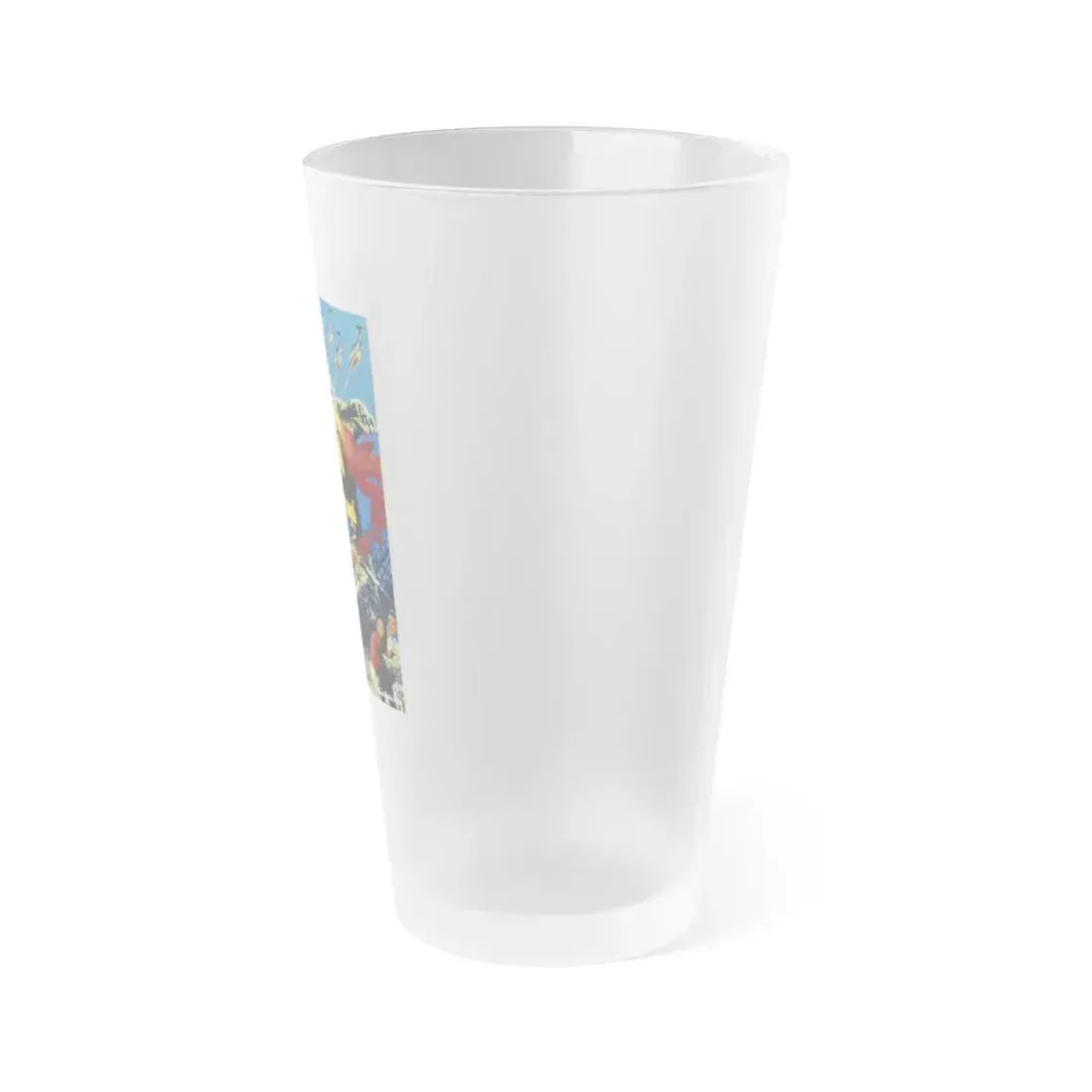 GAMERA VS BARUGON (GERMAN) 1966 Movie Poster - Frosted Pint Glass 16oz - Go Mug Yourself