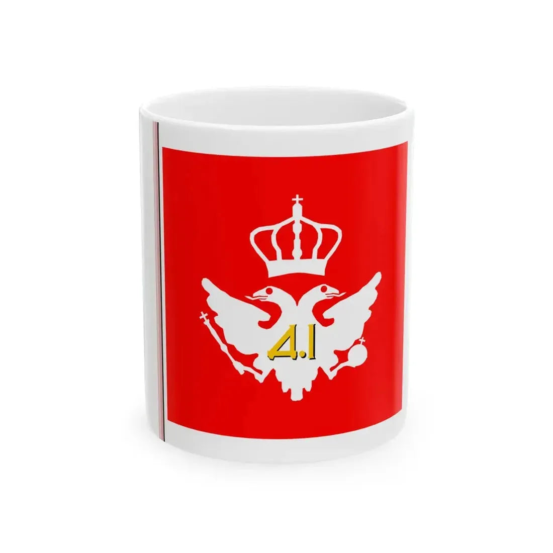 Gardijska zastava iz vremena knjaza Danila (Montenegro) White Coffee Mug 11oz - Go Mug Yourself