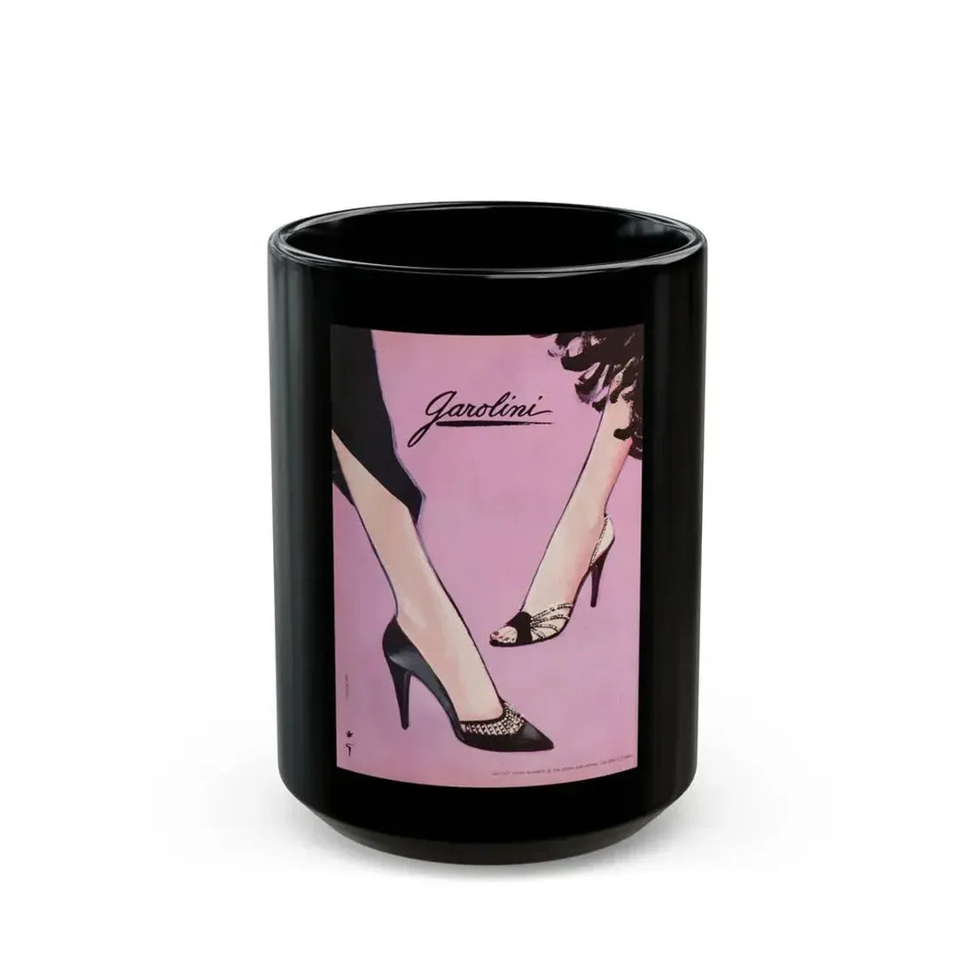 Garolini advertisement, 1985 - Black Coffee Mug 15oz - Go Mug Yourself