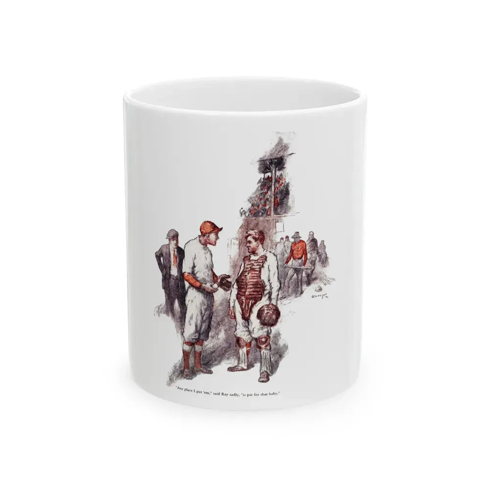 Garry Talks Turkey (1), American Boy, July 1926 - White Coffee Mug 11oz - Go Mug Yourself