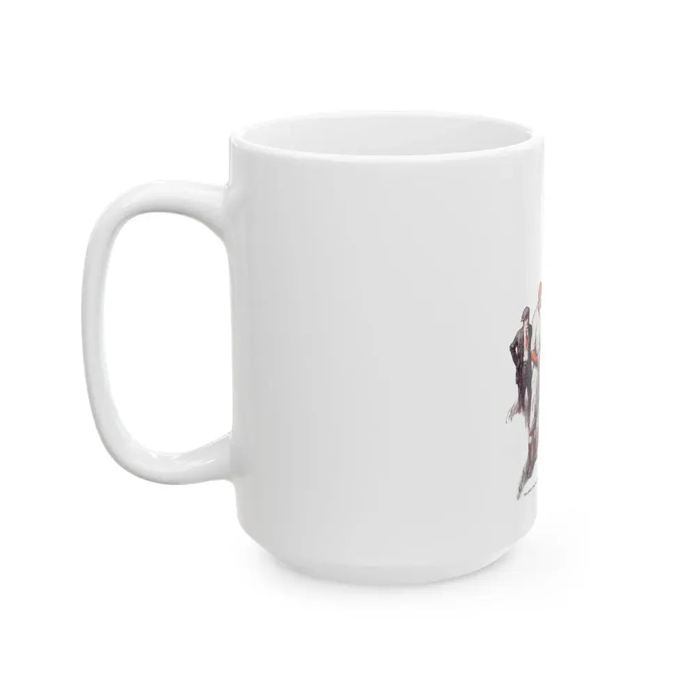 Garry Talks Turkey (1), American Boy, July 1926 - White Coffee Mug - Go Mug Yourself