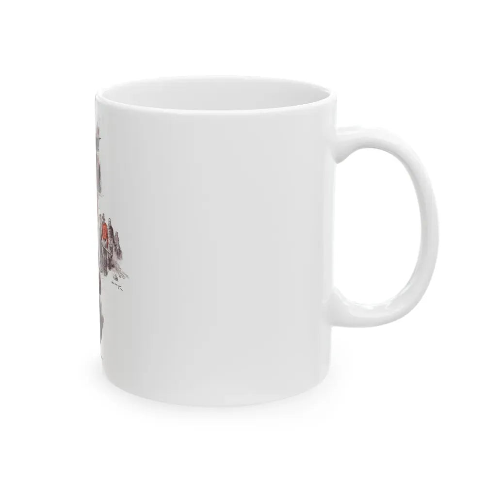 Garry Talks Turkey (1), American Boy, July 1926 - White Coffee Mug - Go Mug Yourself