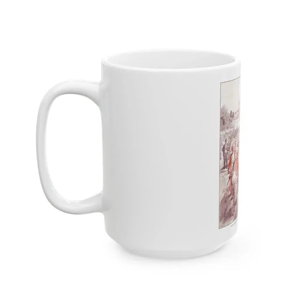 Garry Talks Turkey (2), American Boy, July 1926 - White Coffee Mug - Go Mug Yourself