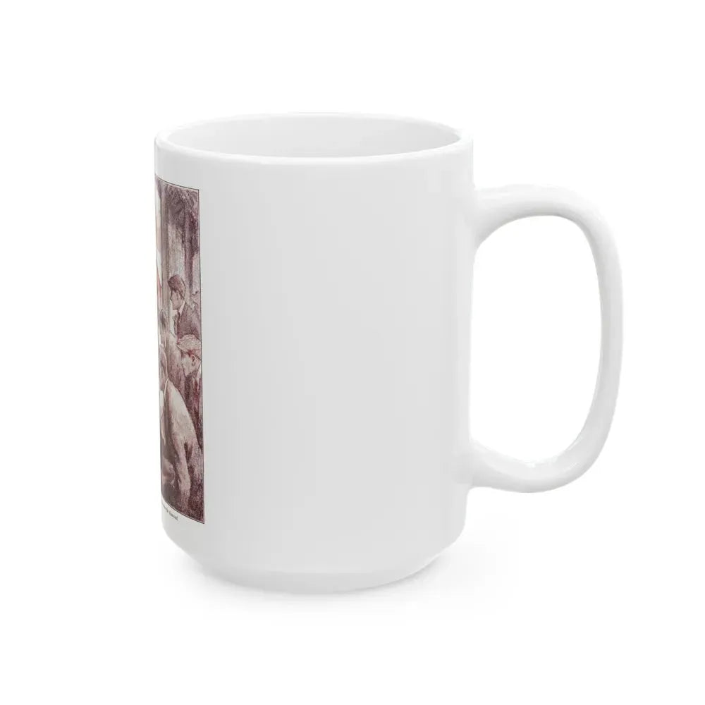 Garry Talks Turkey (2), American Boy, July 1926 - White Coffee Mug - Go Mug Yourself