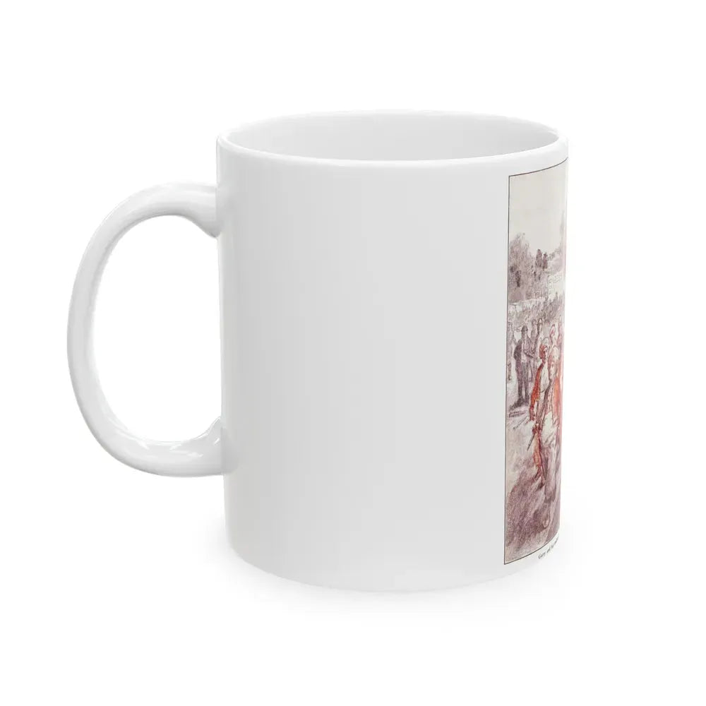 Garry Talks Turkey (2), American Boy, July 1926 - White Coffee Mug - Go Mug Yourself