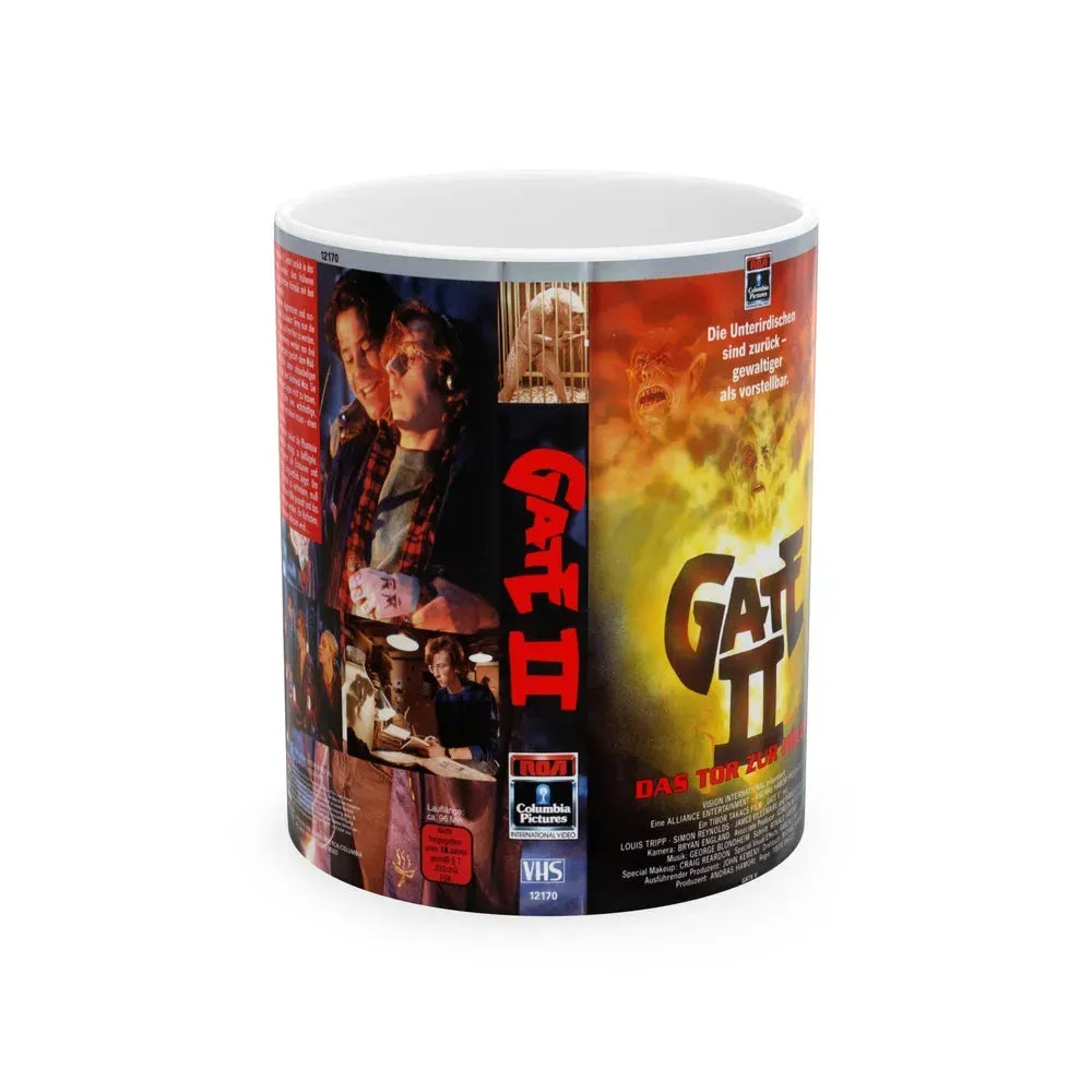 GATE 2 (VHS COVER) - White Coffee Mug 11oz - Go Mug Yourself