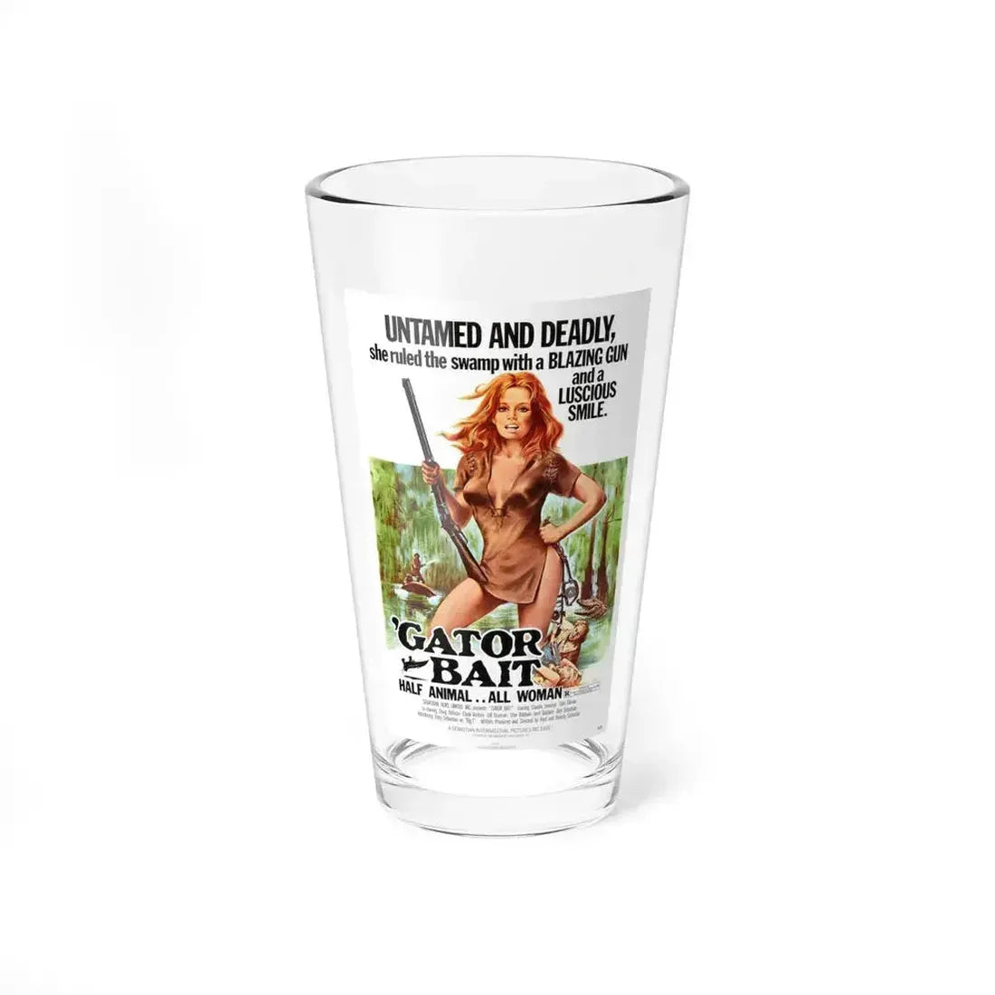 GATOR BAIT 1973 Movie Poster - Pint Glass 16oz 16oz - Go Mug Yourself