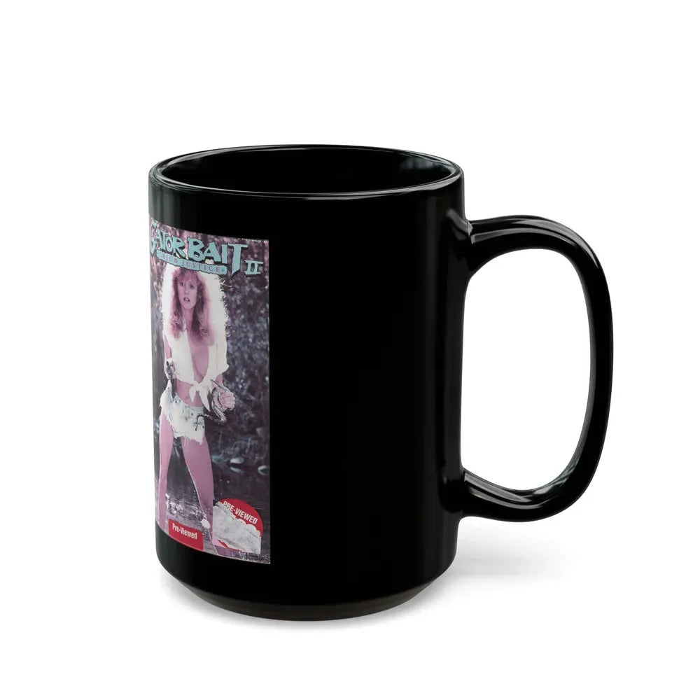 GATOR BAIT 2 CAJUN JUSTICE (VHS COVER) - Black Coffee Mug - Go Mug Yourself
