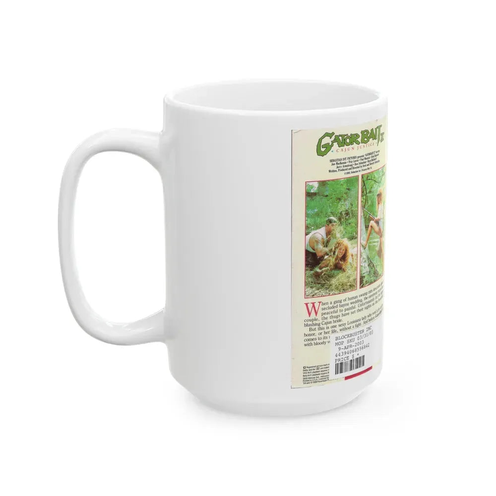 GATOR BAIT 2 CAJUN JUSTICE (VHS COVER) - White Coffee Mug - Go Mug Yourself