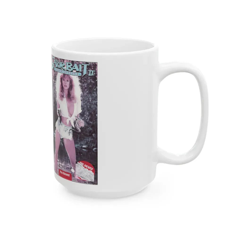 GATOR BAIT 2 CAJUN JUSTICE (VHS COVER) - White Coffee Mug - Go Mug Yourself
