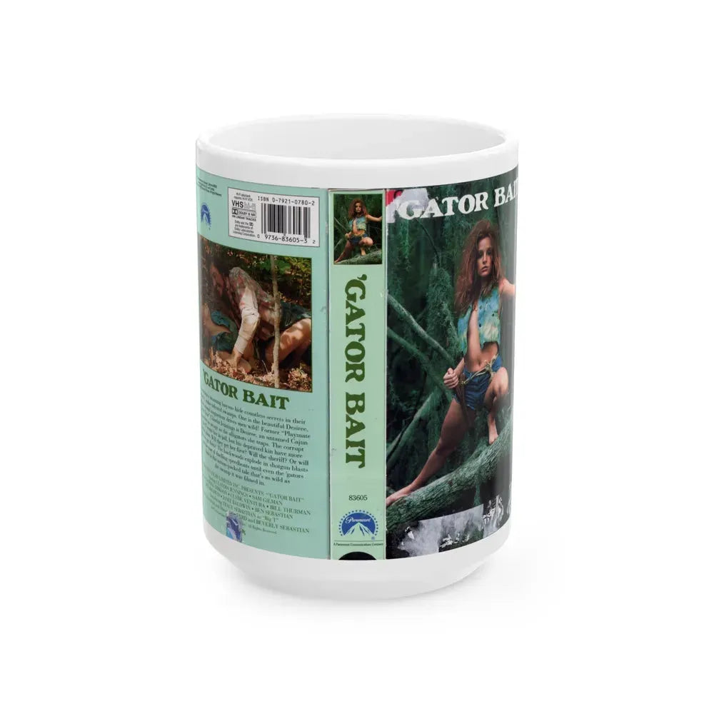 GATOR BAIT 2 (VHS COVER) - White Coffee Mug 15oz - Go Mug Yourself