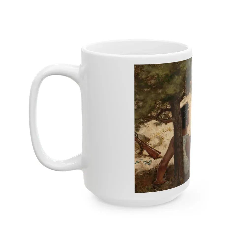 Gauge Shotgun, Saturday Evening Post illustration - White Coffee Mug - Go Mug Yourself