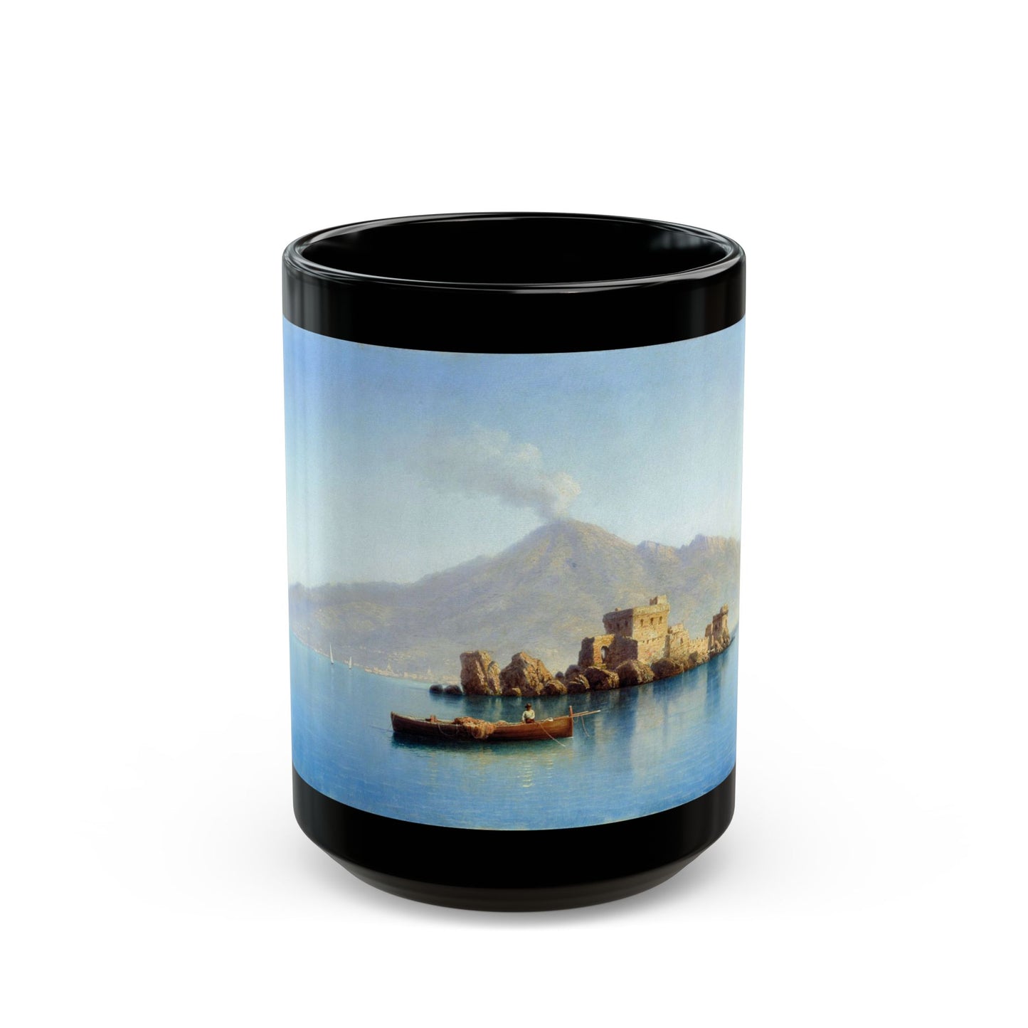 Gavriil Pavlovich Kondratenko (1854-1924) Vesuvius - 1897 - Black Coffee Mug-15oz-Go Mug Yourself