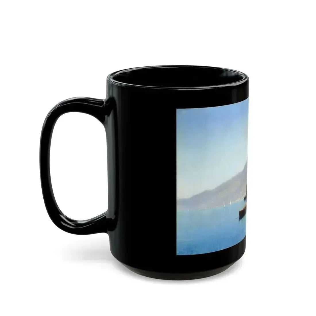 Gavriil Pavlovich Kondratenko (1854-1924) Vesuvius - 1897 - Black Coffee Mug - Go Mug Yourself