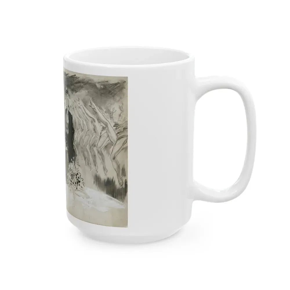 Gay Book Illustration - White Coffee Mug - Go Mug Yourself