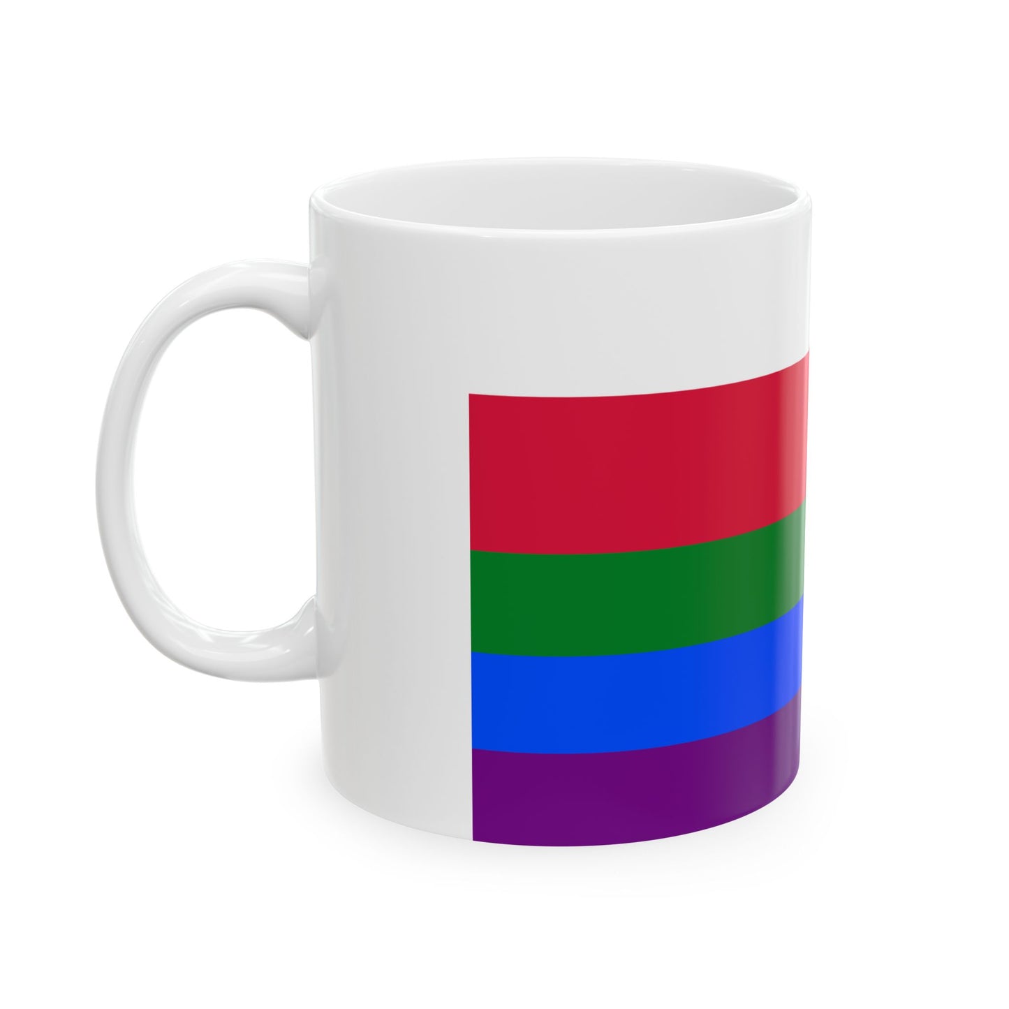 Gay flag pl (Poland) White Coffee Mug-Go Mug Yourself