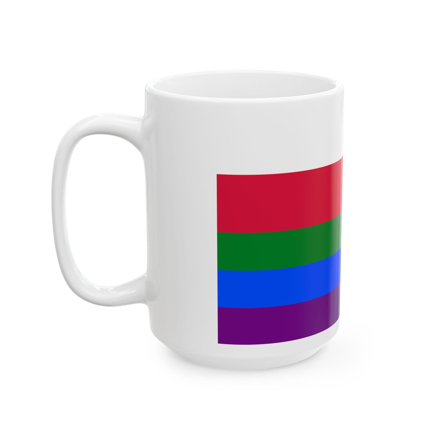 Gay flag pl (Poland) White Coffee Mug-Go Mug Yourself