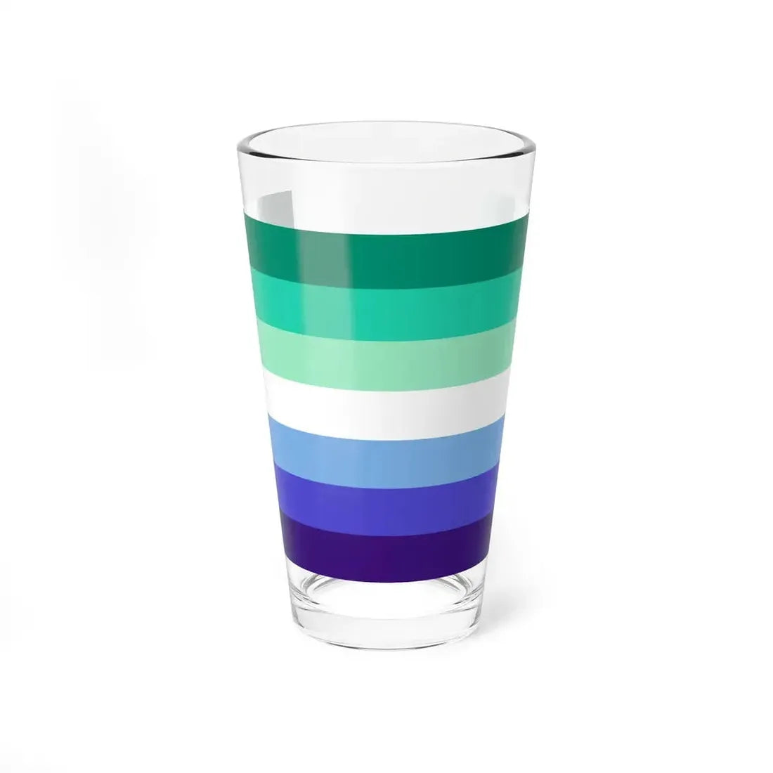 Gay Men Pride Flag - Pint Glass 16oz 16oz - Go Mug Yourself