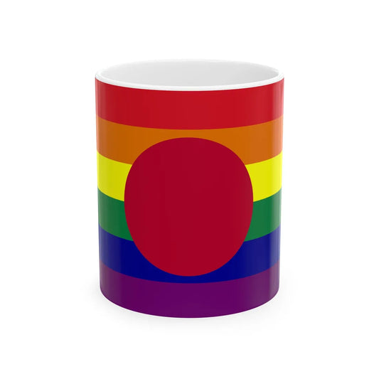 Gay Pride Flag of Japan (Japan) White Coffee Mug 11oz - Go Mug Yourself