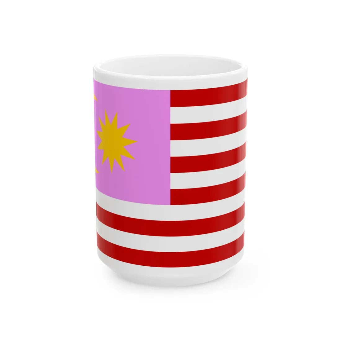Gay Pride Flag of Malaya (Malaysia) White Coffee Mug 15oz - Go Mug Yourself