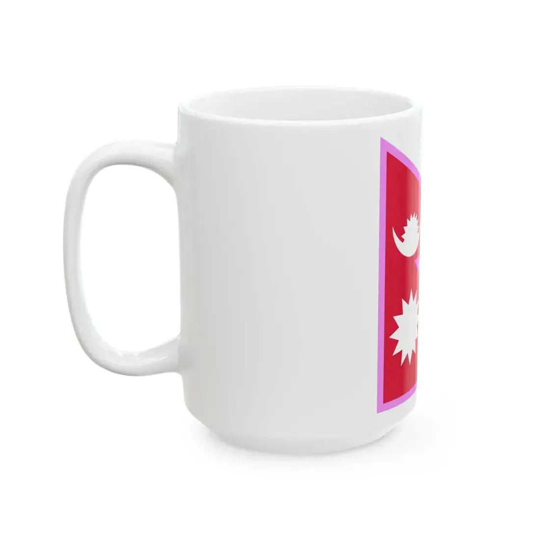 Gay Pride flag of Nepal (Nepal) White Coffee Mug - Go Mug Yourself
