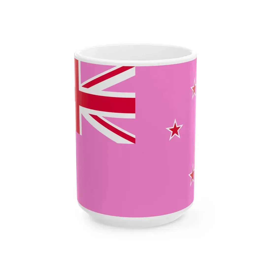 Gay Pride flag of New Zealand (New Zealand) White Coffee Mug 15oz - Go Mug Yourself